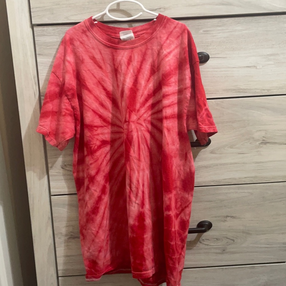 red tie dye t-shirt